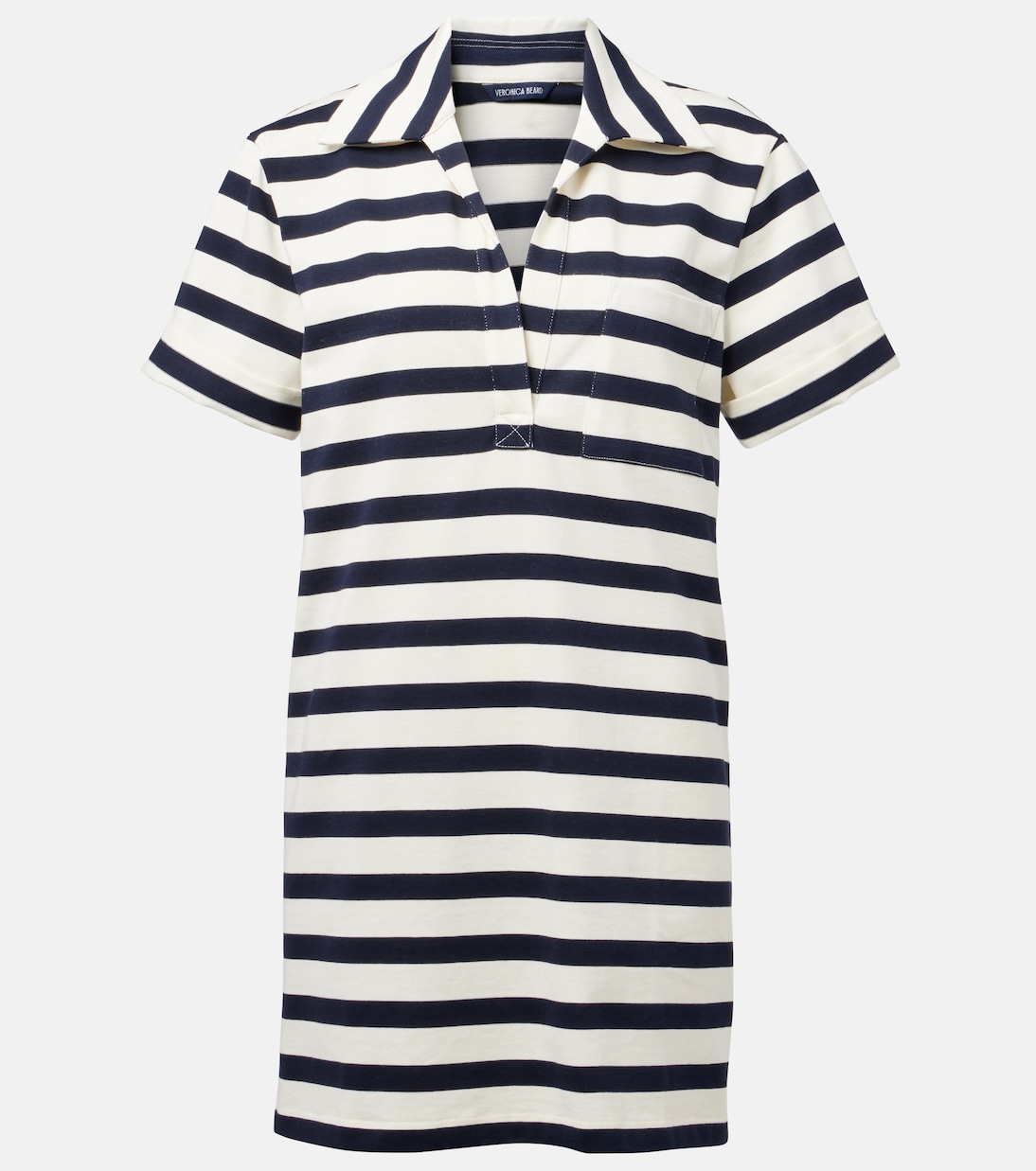Cayden striped cotton polo dress | Veronica Beard