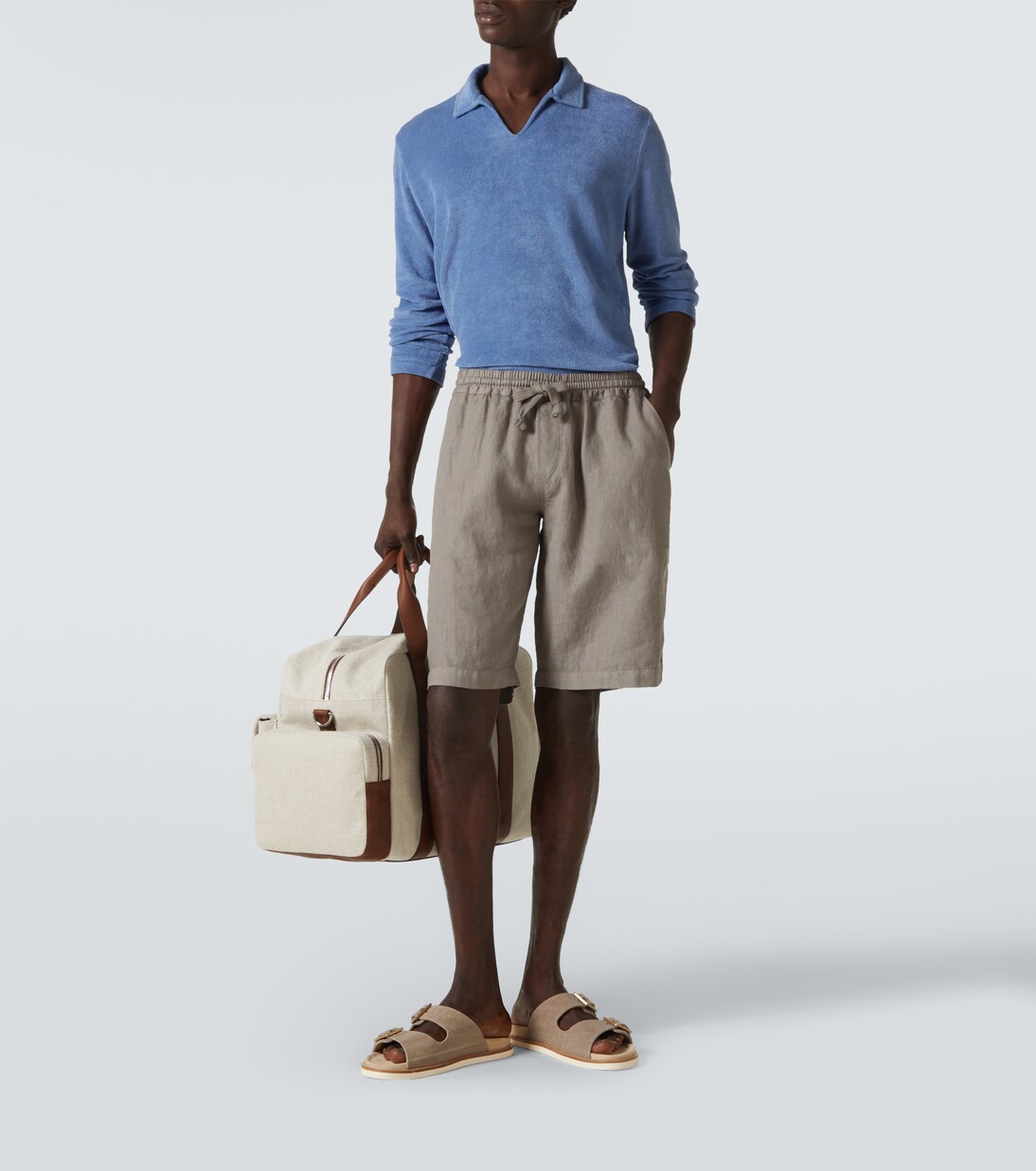 Vico linen Bermuda shorts  | Fedeli