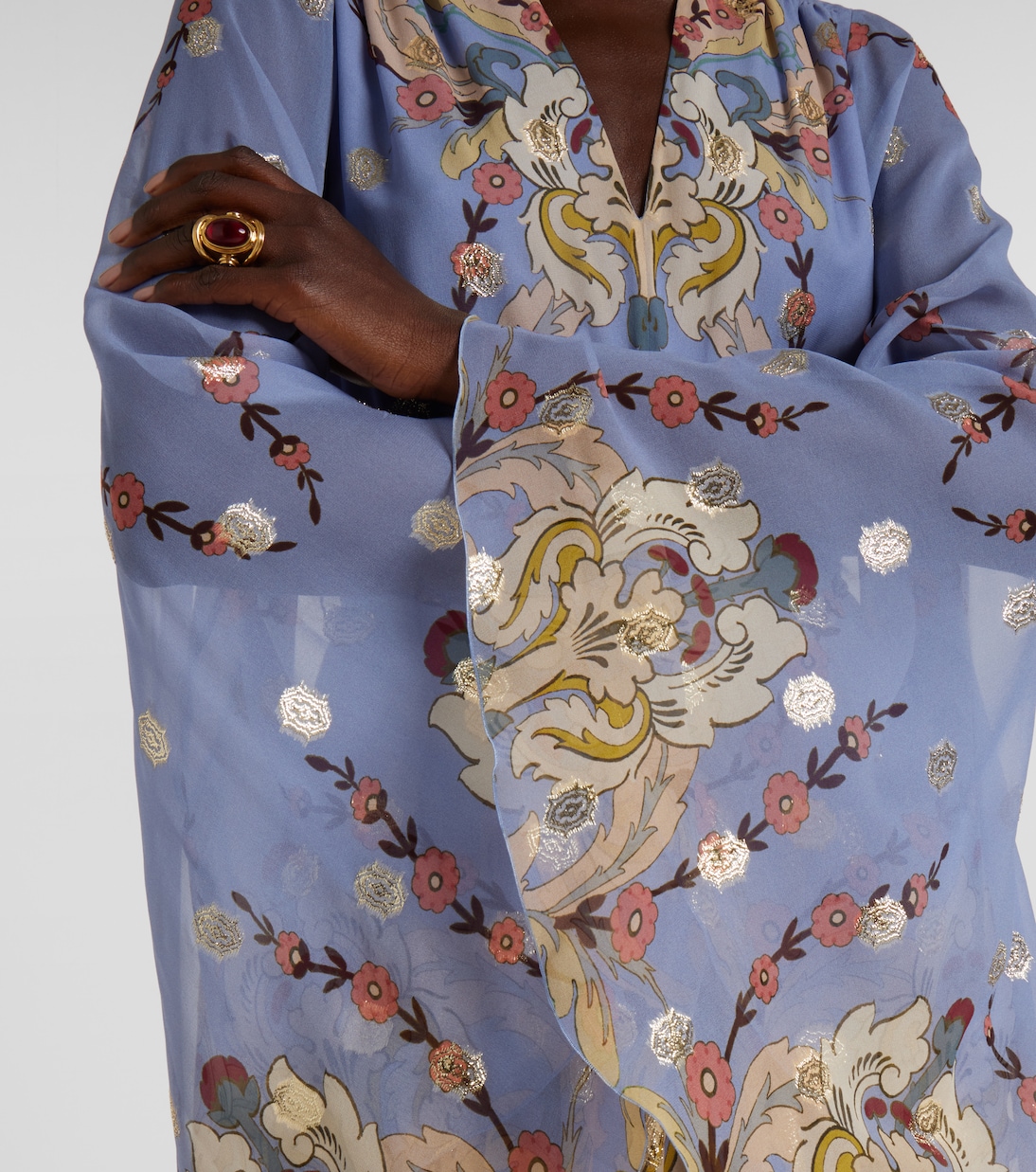 Floral silk georgette gown | Etro