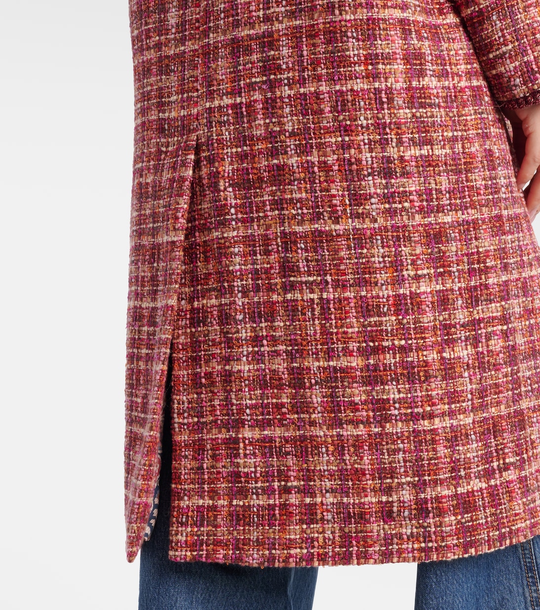 Checked cotton and wool-blend coat | Etro