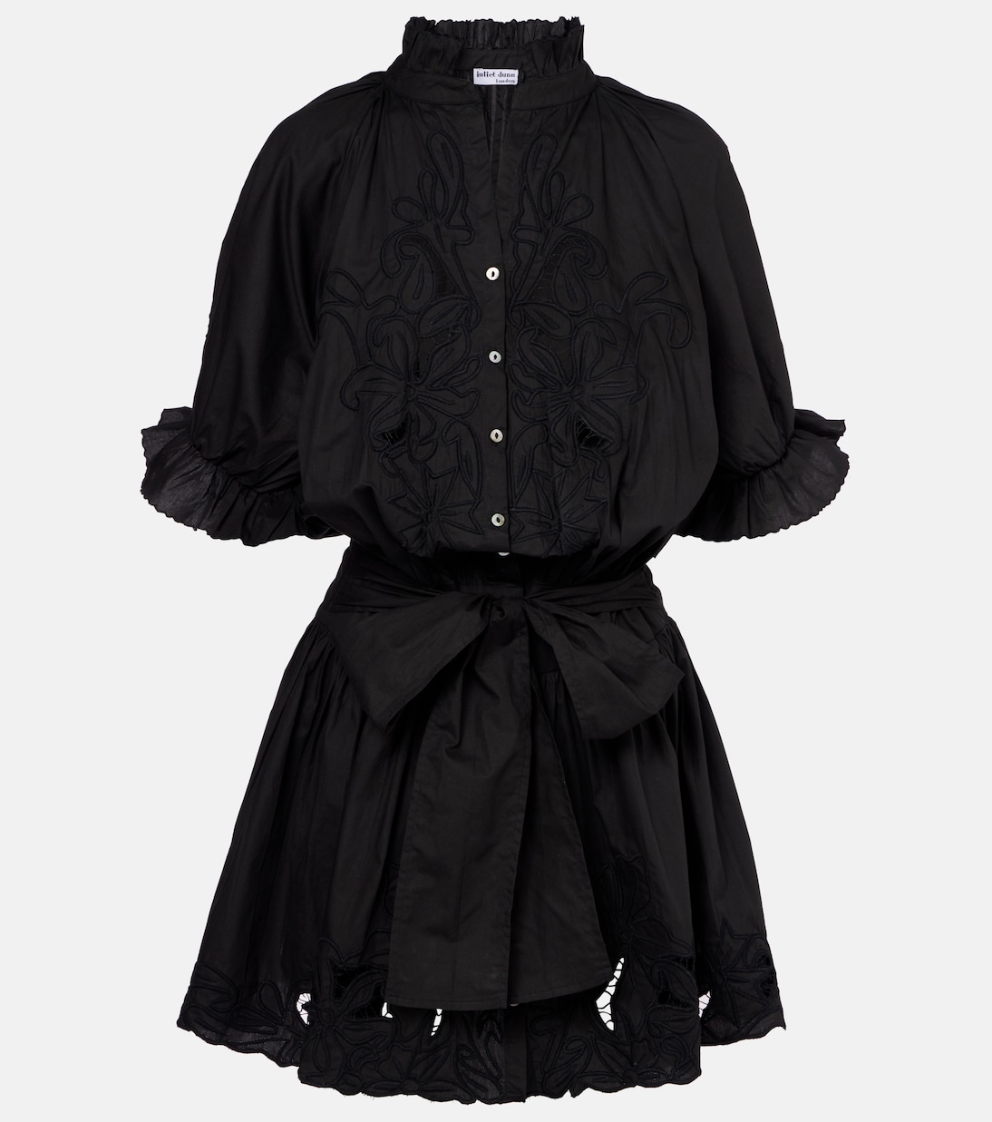 Abito corto in popeline di cotone | Juliet Dunn