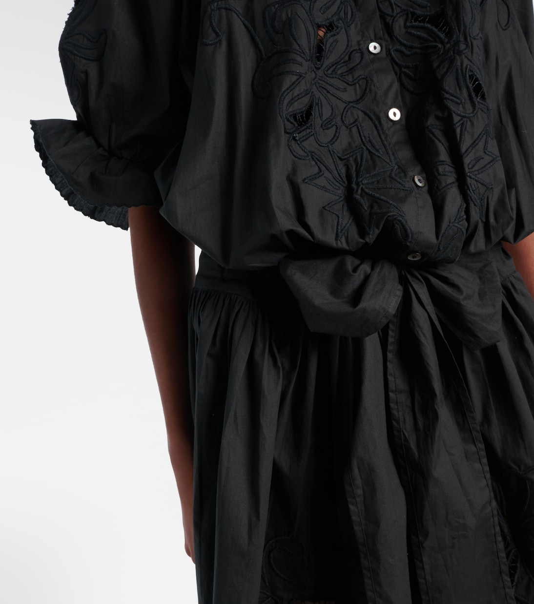 Abito corto in popeline di cotone | Juliet Dunn