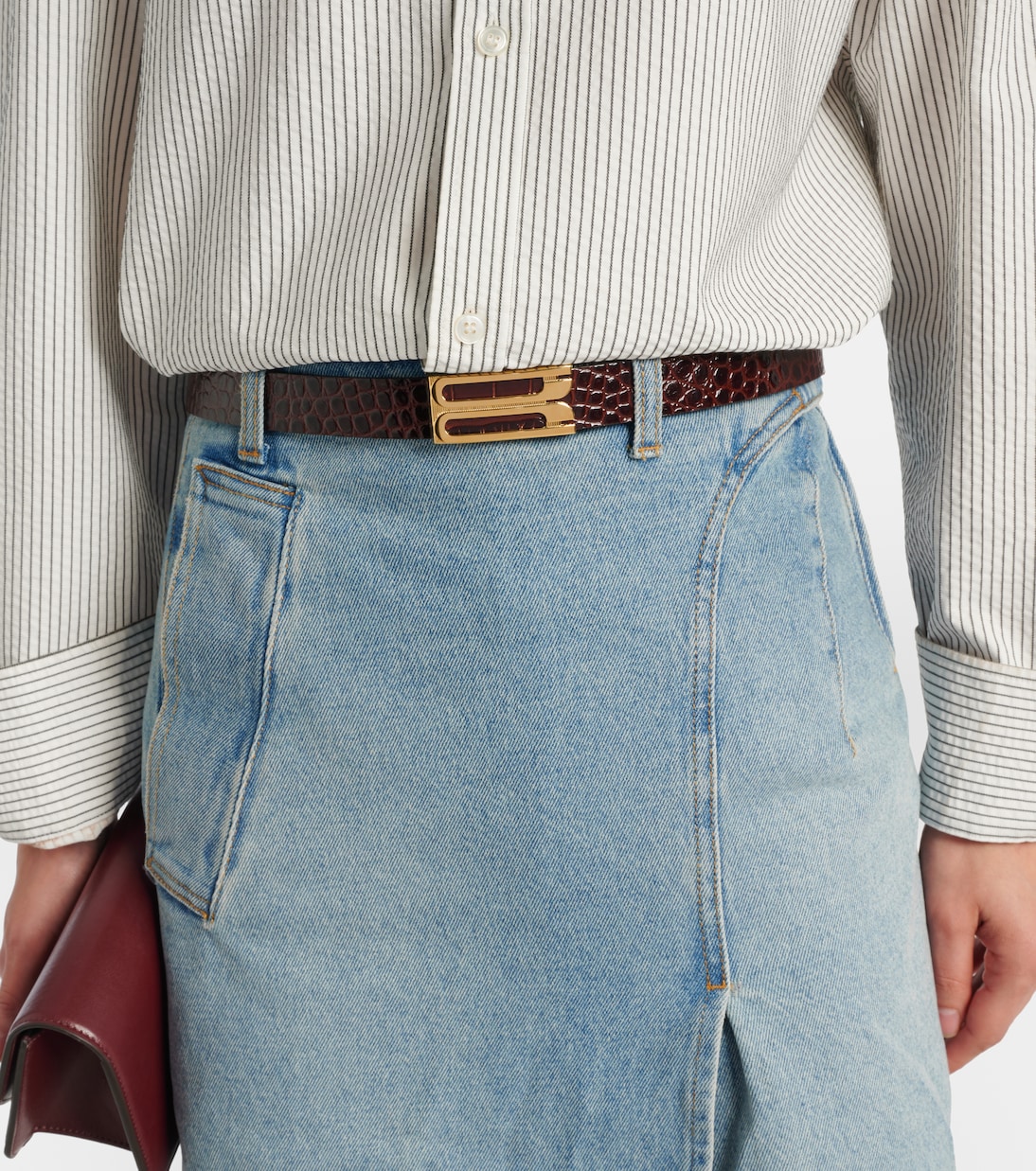 Gürtel aus Leder  | Victoria Beckham