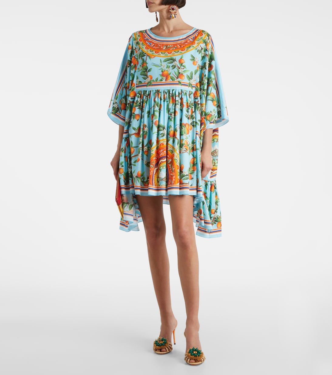 Taormina 90 embellished raffia mules | Dolce&Gabbana