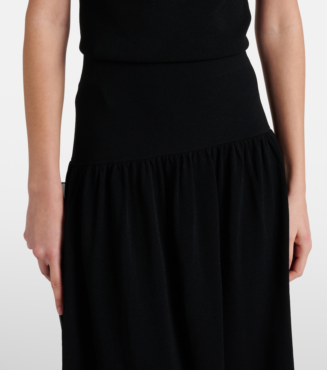 High-Rise-Midirock aus Strick | Vince