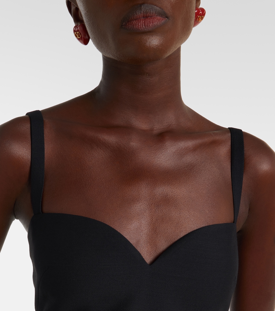 Crepe Couture tiered midi dress | Valentino