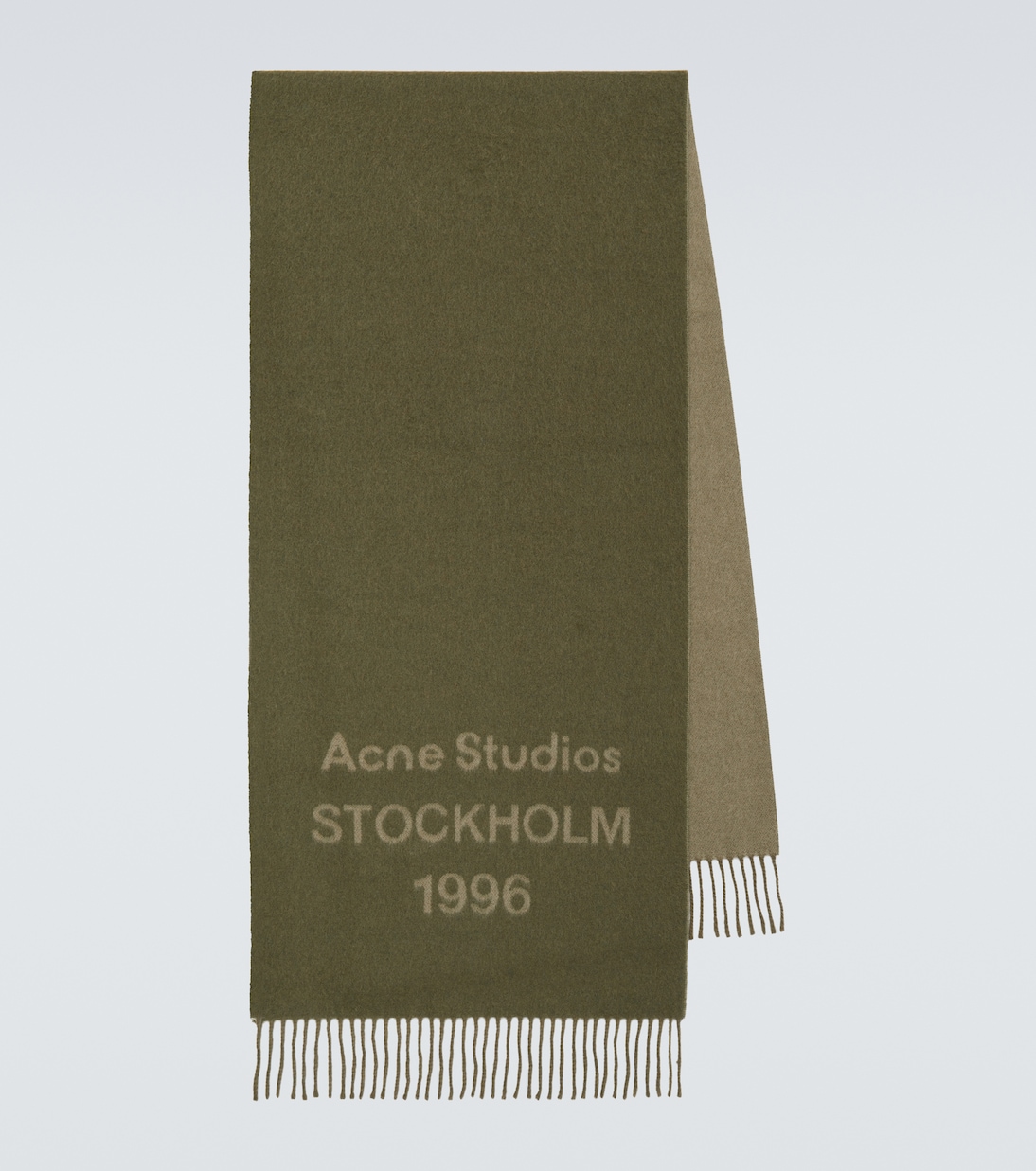 Logo wool jacquard scarf | Acne Studios