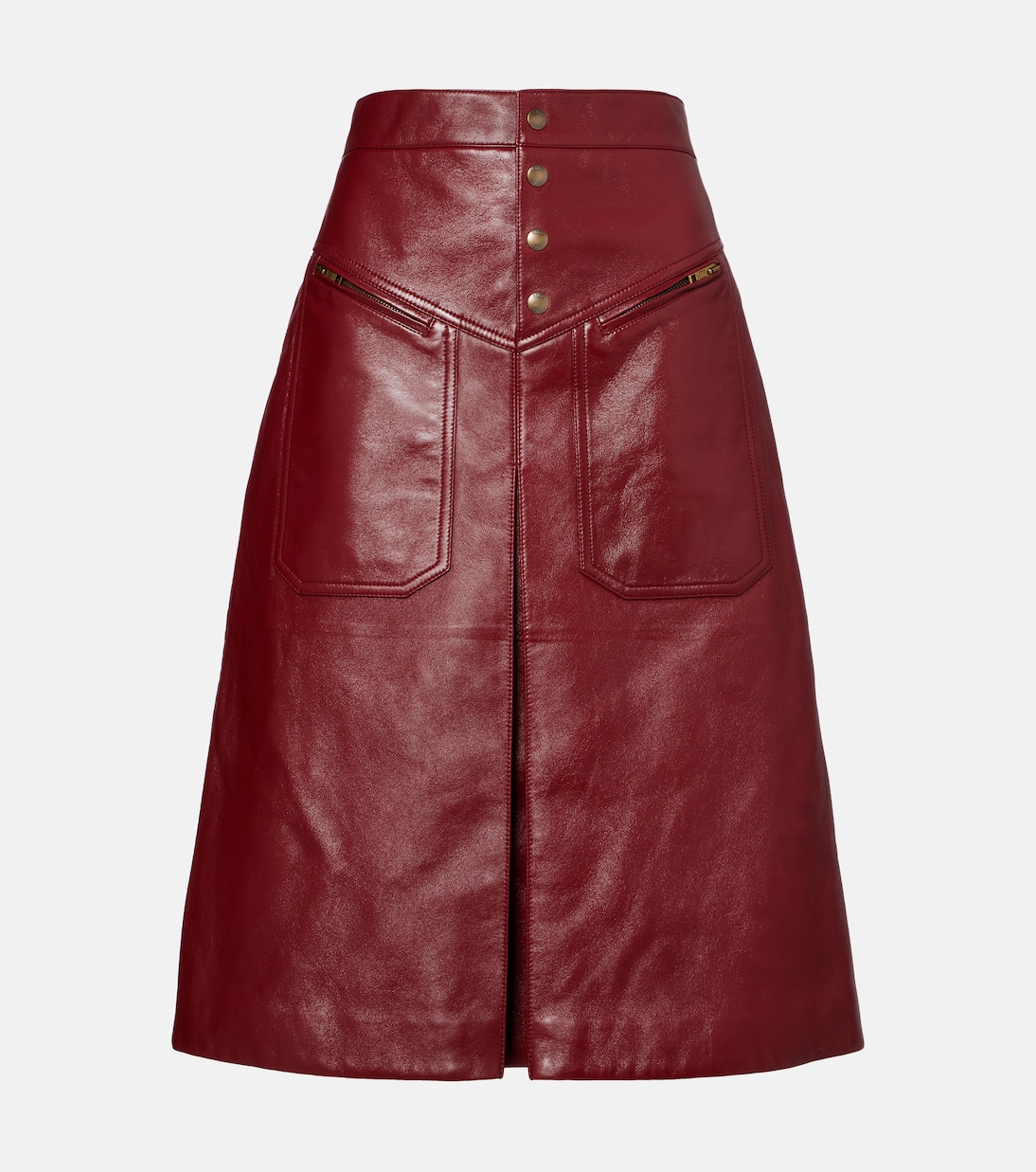 Jupe midi en cuir | Chloé