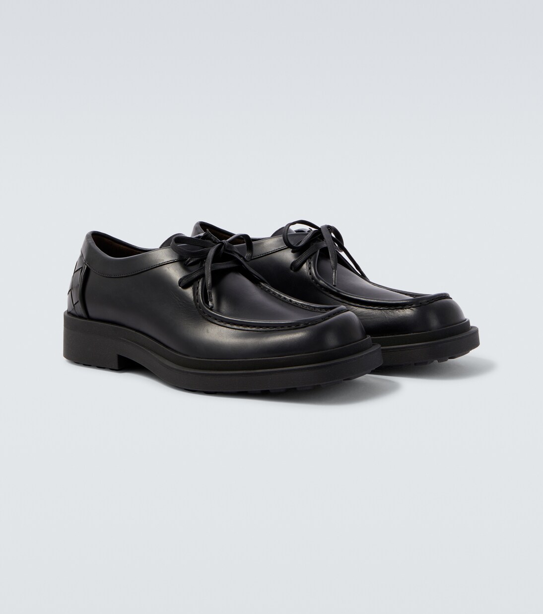 Ben Intrecciato leather Derby shoes | Bottega Veneta