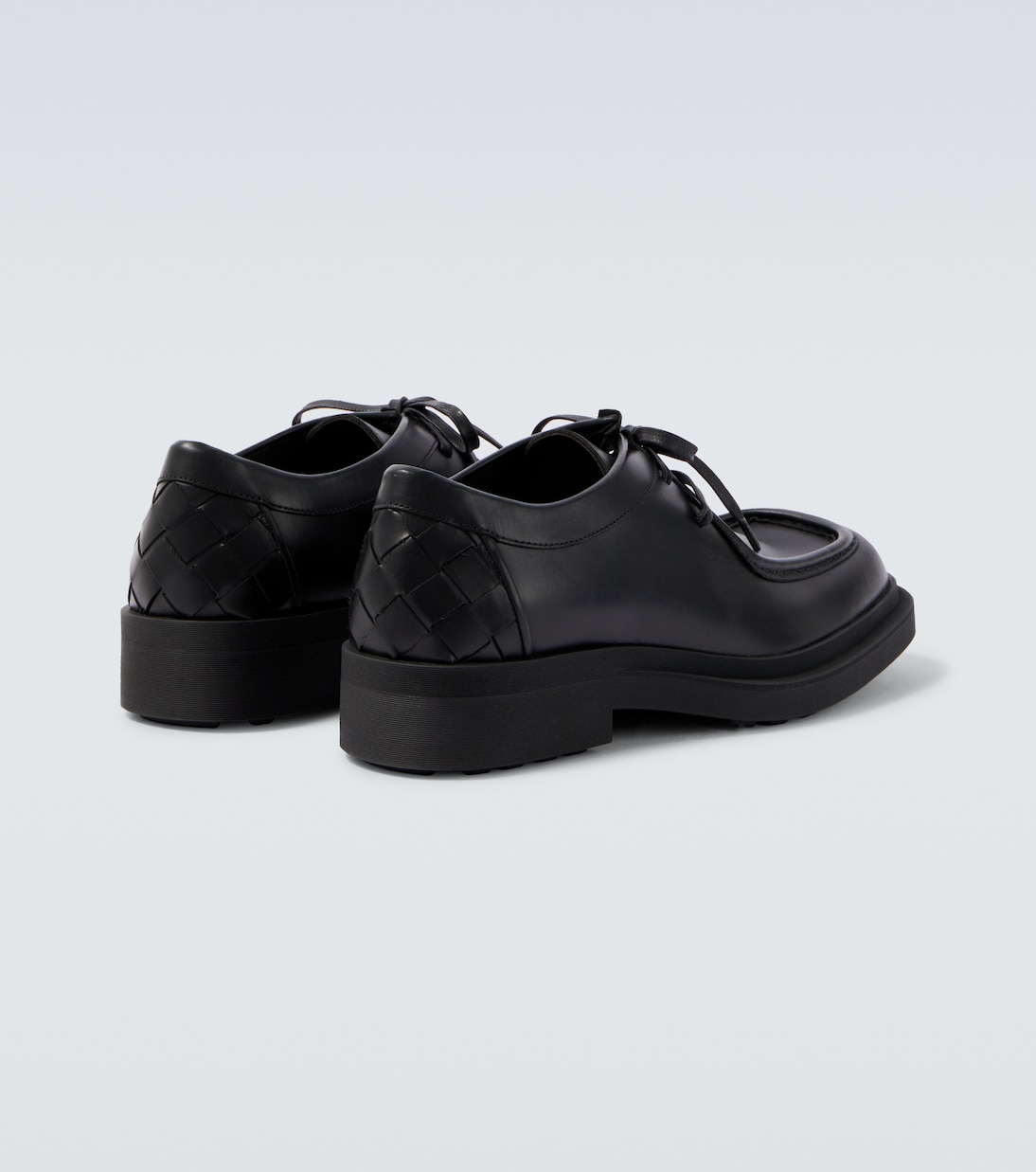 Ben Intrecciato leather Derby shoes | Bottega Veneta