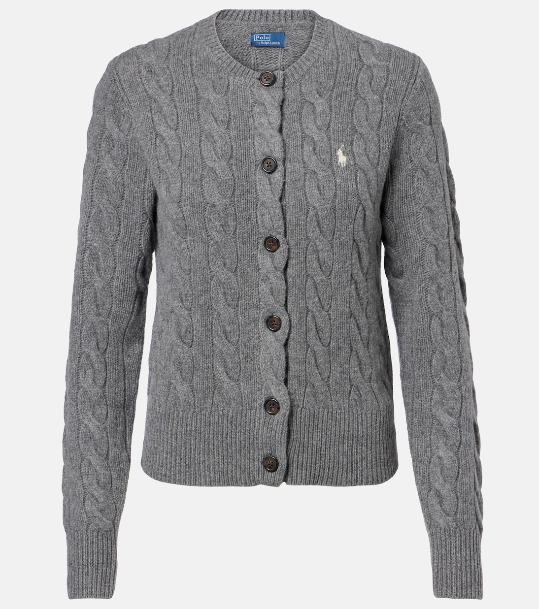 Cable-knit wool and cashmere cardigan | Polo Ralph Lauren