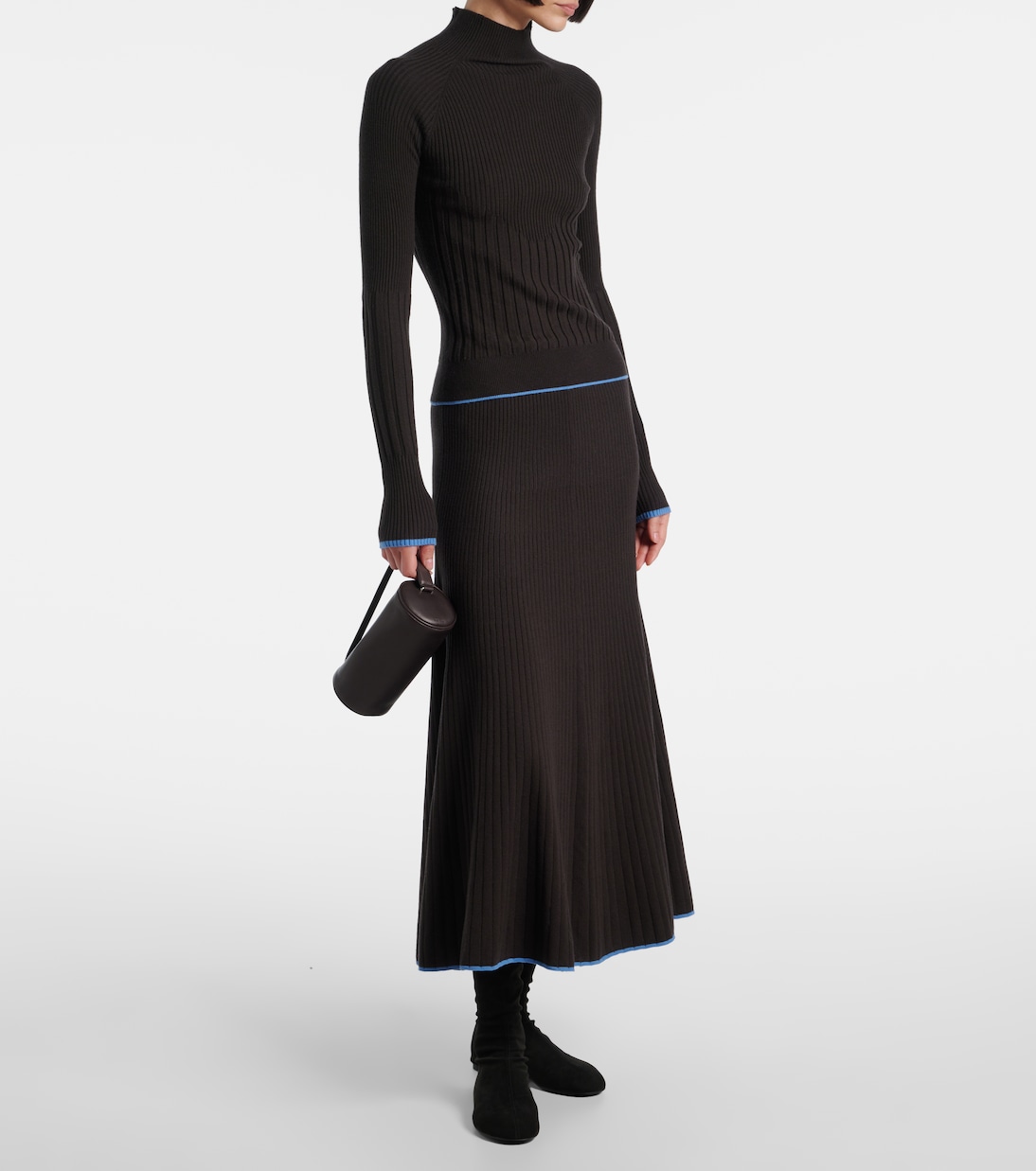 White Label Midirock Carly aus Rippstrick | Proenza Schouler