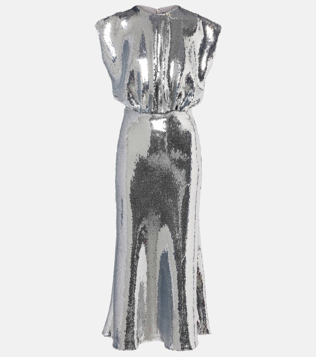 Gathered sequined midi dress | David Koma