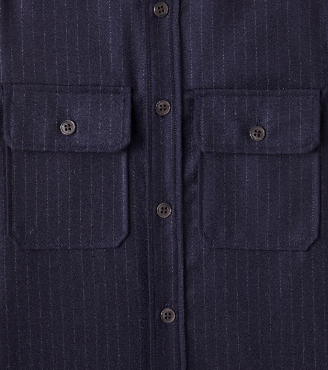 Gustave pinstripe wool overshirt  | Bonpoint