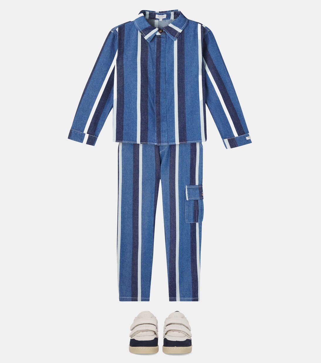 Ditmer striped denim overshirt | Donsje