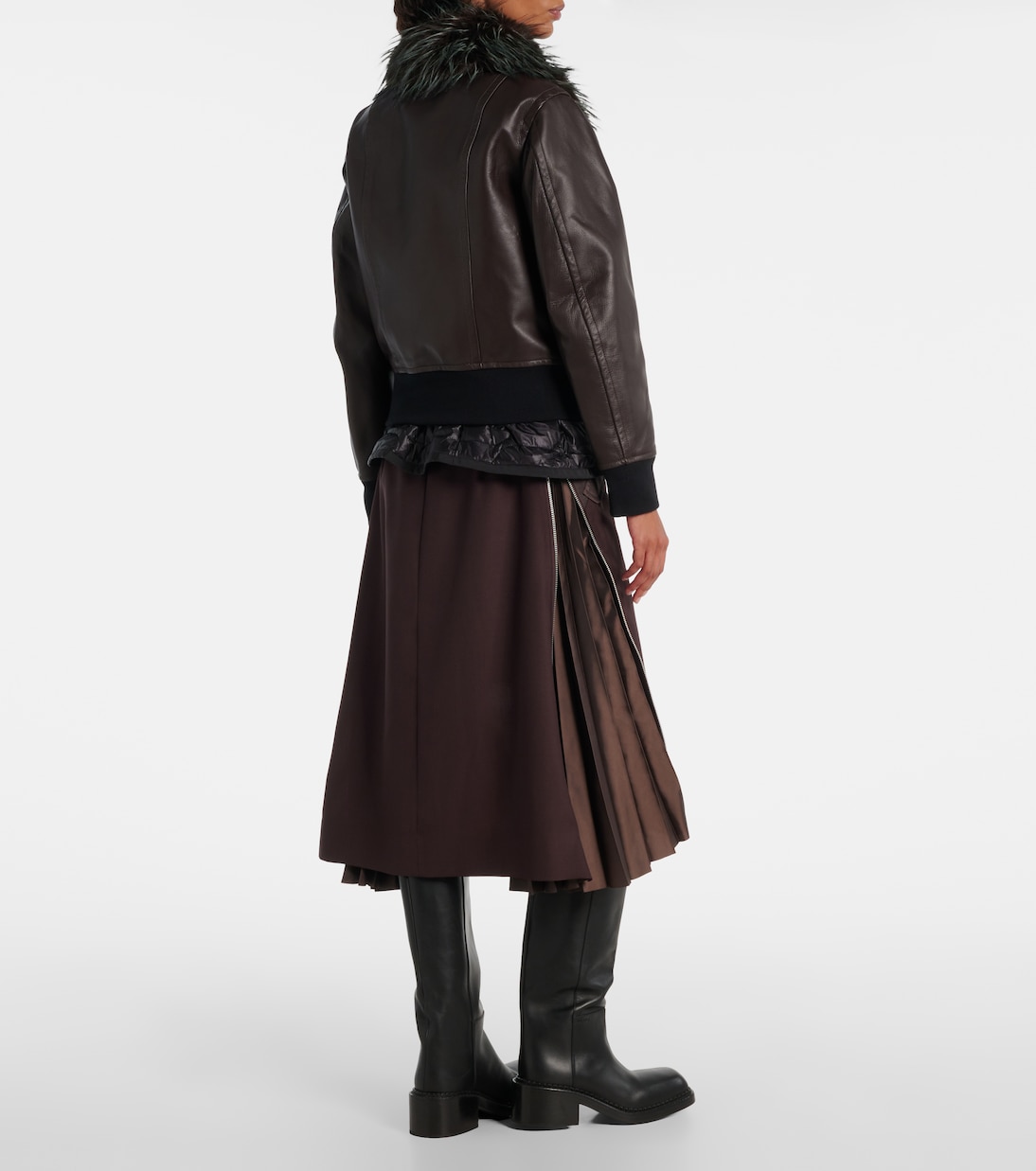 레더 재킷 | Sacai