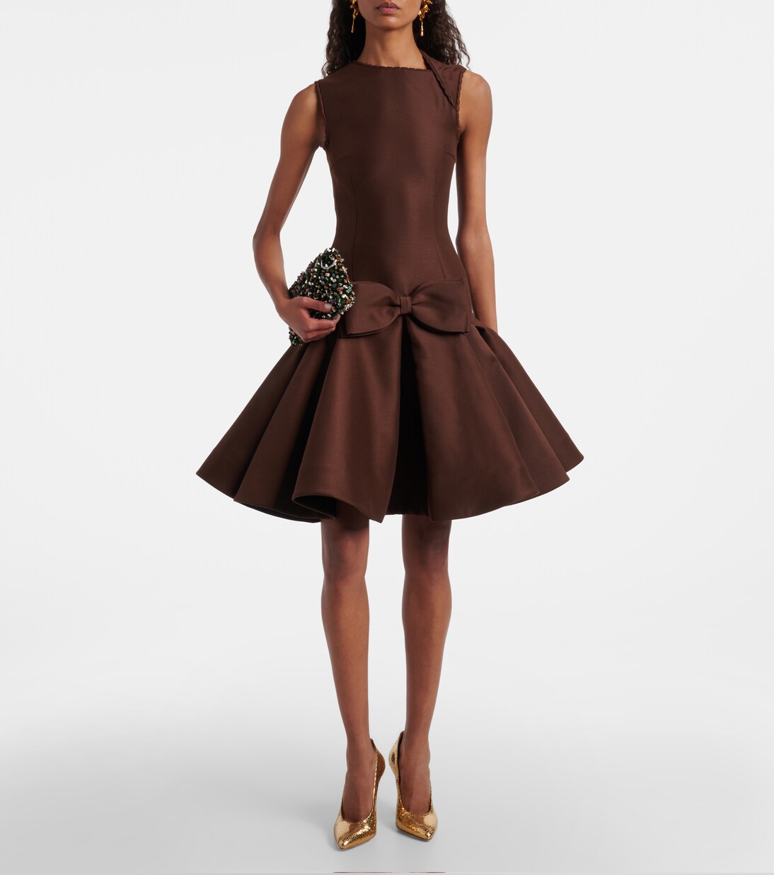 Elsa 100 metallic leather pumps | Paris Texas