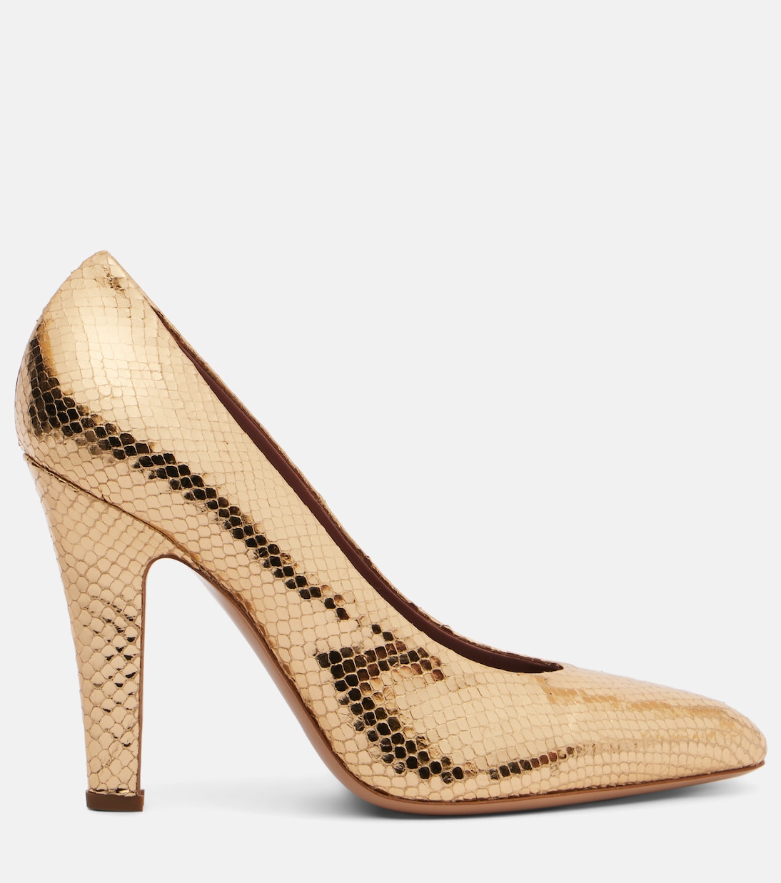 Elsa 100 metallic leather pumps | Paris Texas