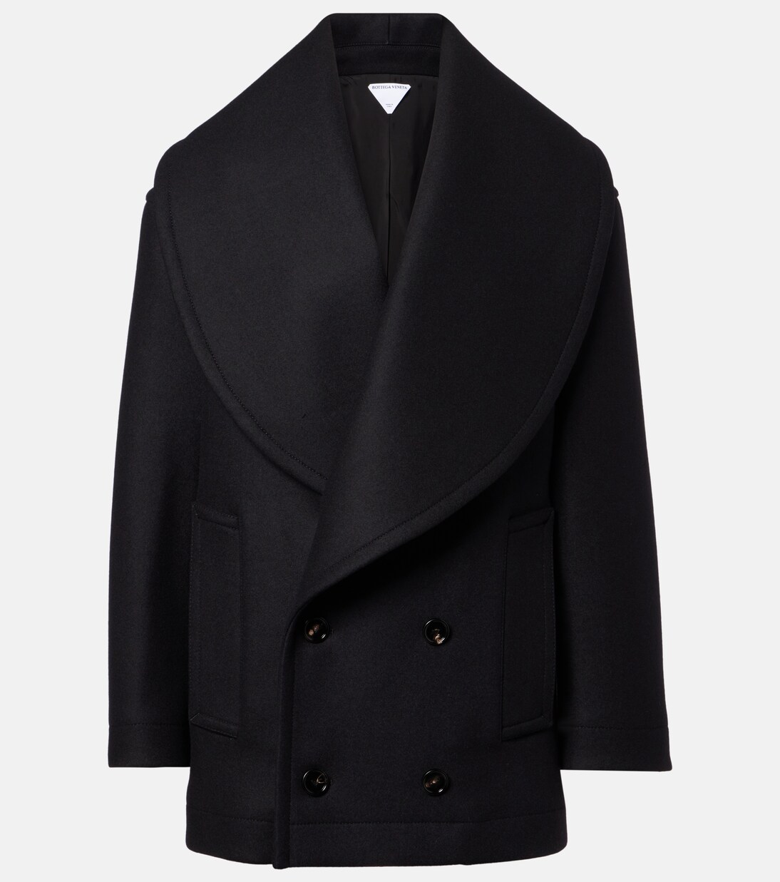 Double-breasted wool coat | Bottega Veneta
