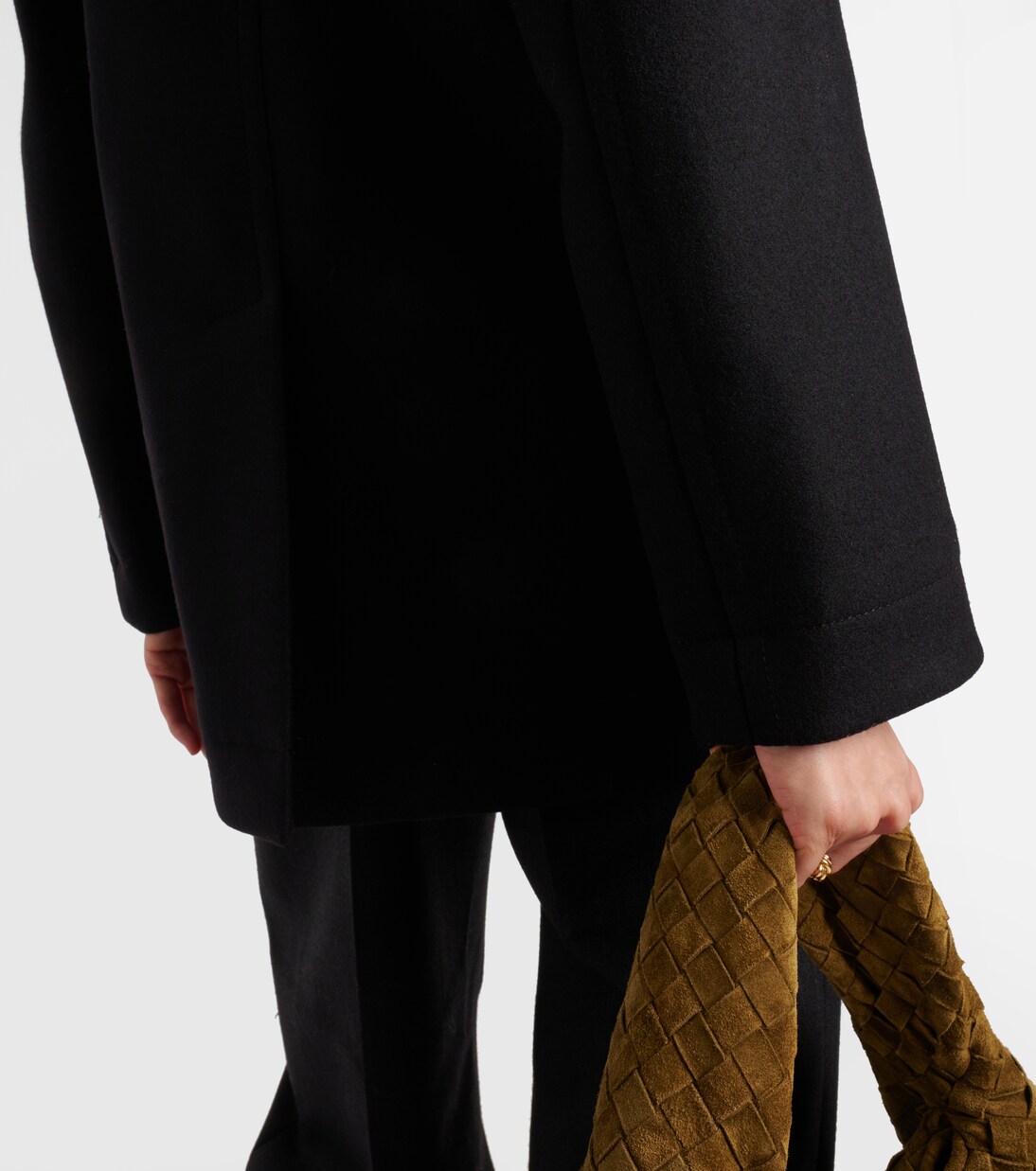 Double-breasted wool coat | Bottega Veneta