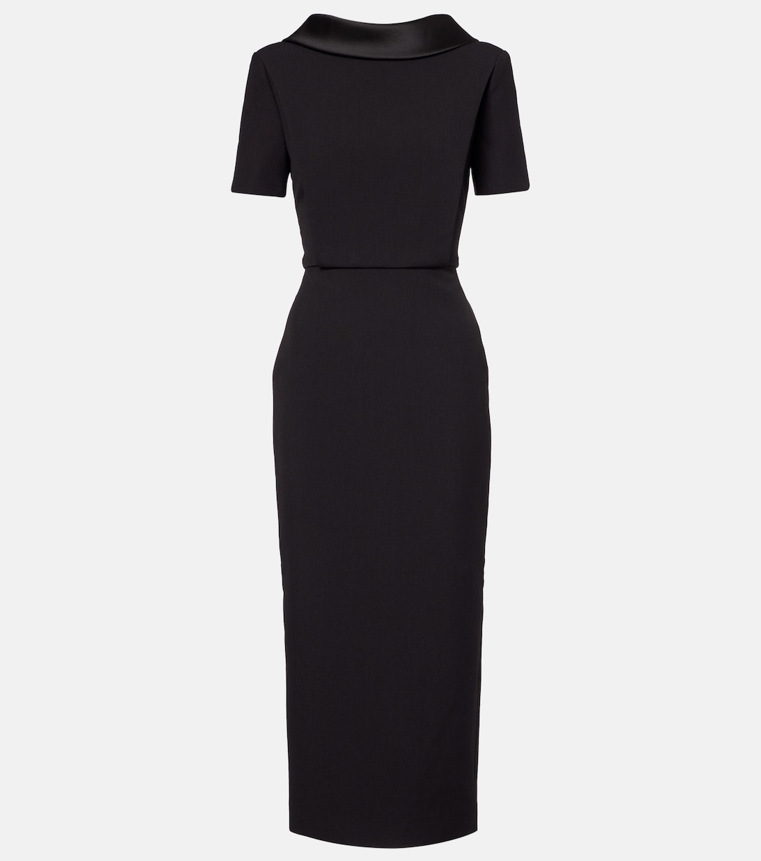 Robe midi Vander en crêpe de satin | Roland Mouret