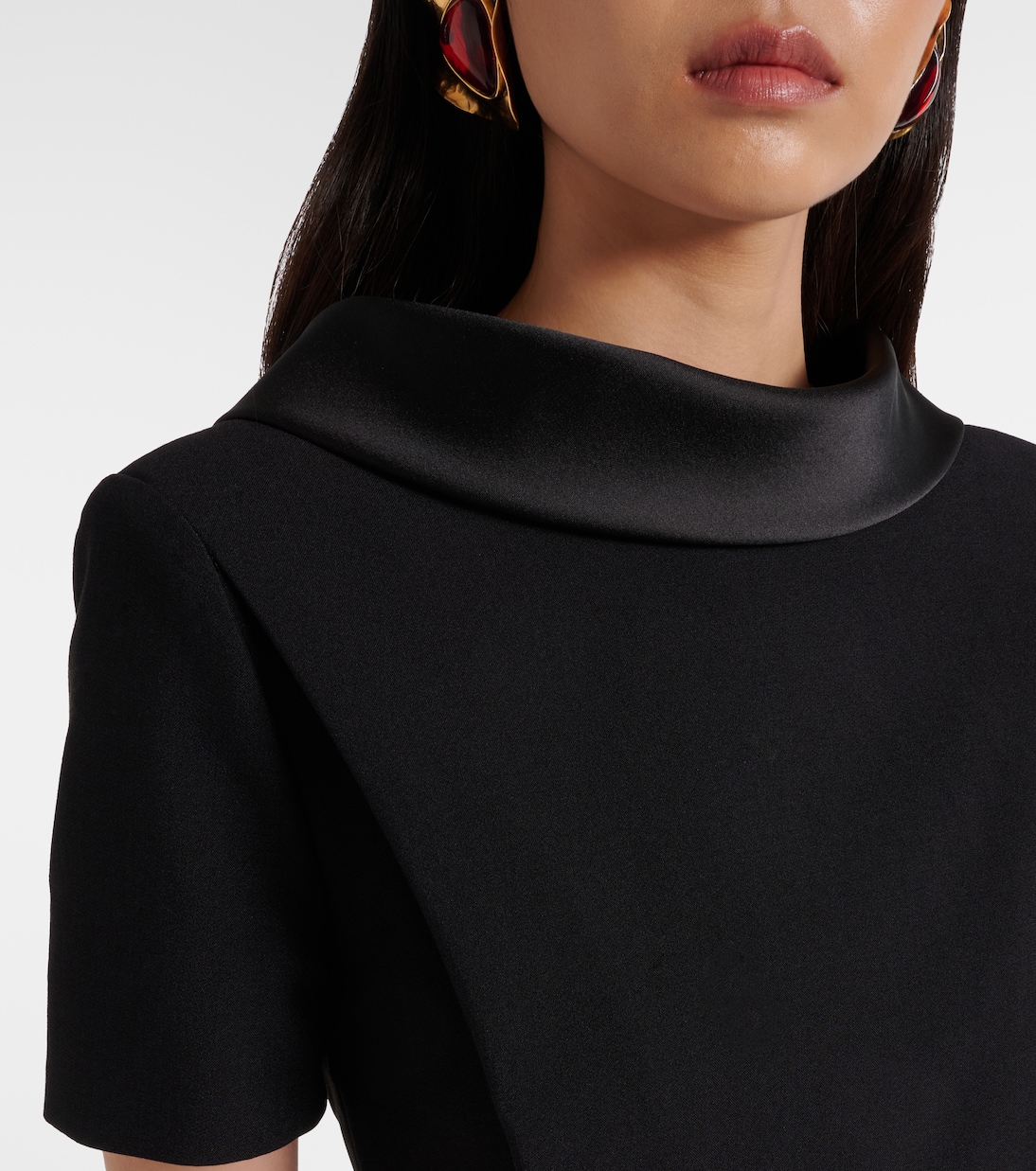 Robe midi Vander en crêpe de satin | Roland Mouret