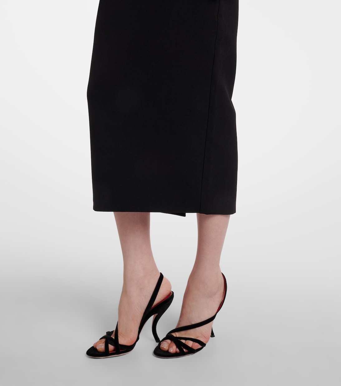 Robe midi Vander en crêpe de satin | Roland Mouret