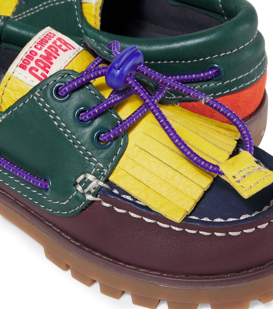 x Camper Compas Nautic leather boat shoes | Bobo Choses