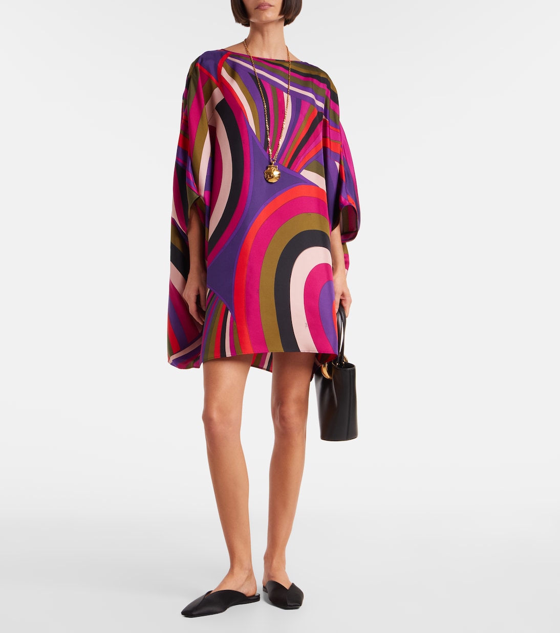 Iride silk satin minidress | Pucci
