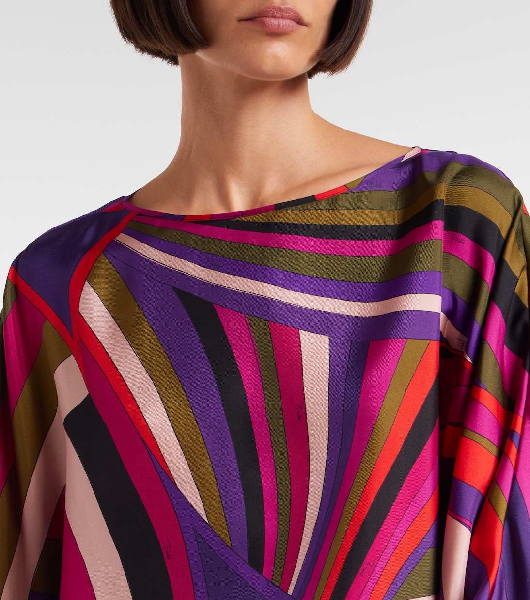 Iride silk satin minidress | Pucci