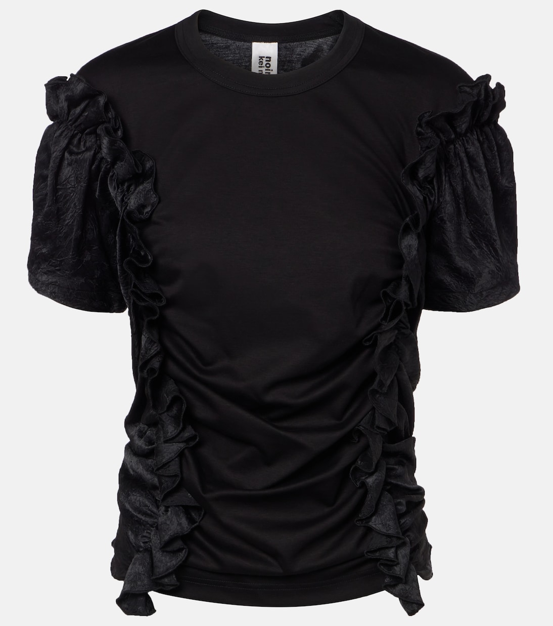 Ruffled cotton top | Noir Kei Ninomiya