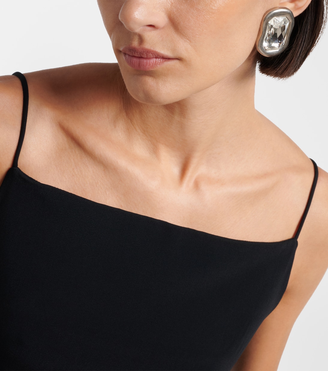 Sculptural Crystal embellished earrings | Givenchy