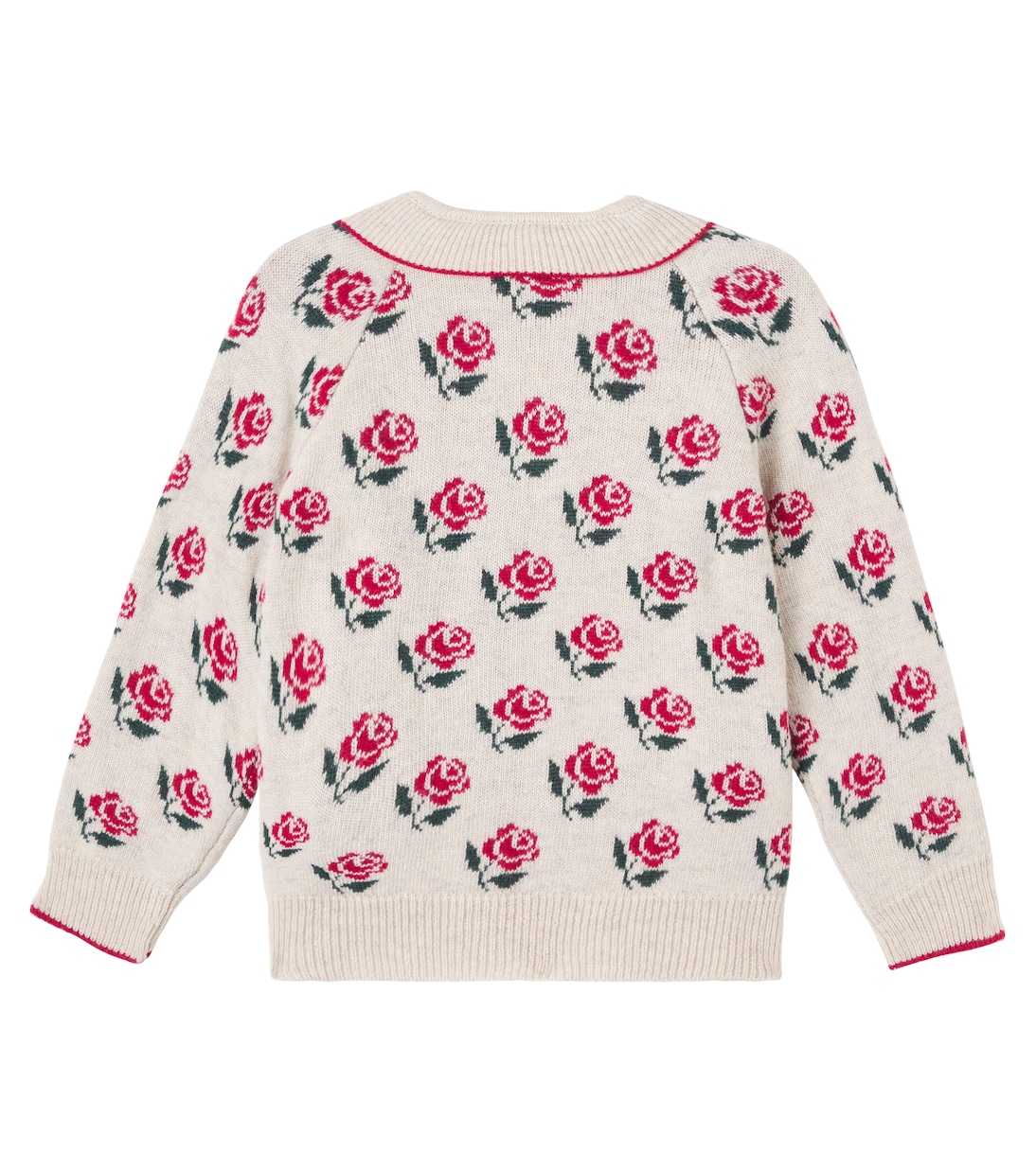 Floral wool-blend cardigan | Konges Sløjd