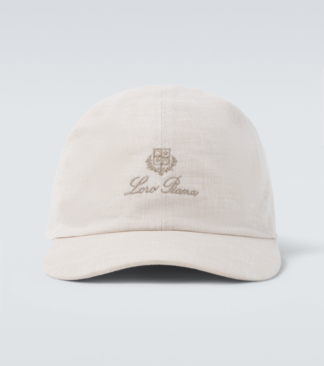 Logo linen baseball cap | Loro Piana