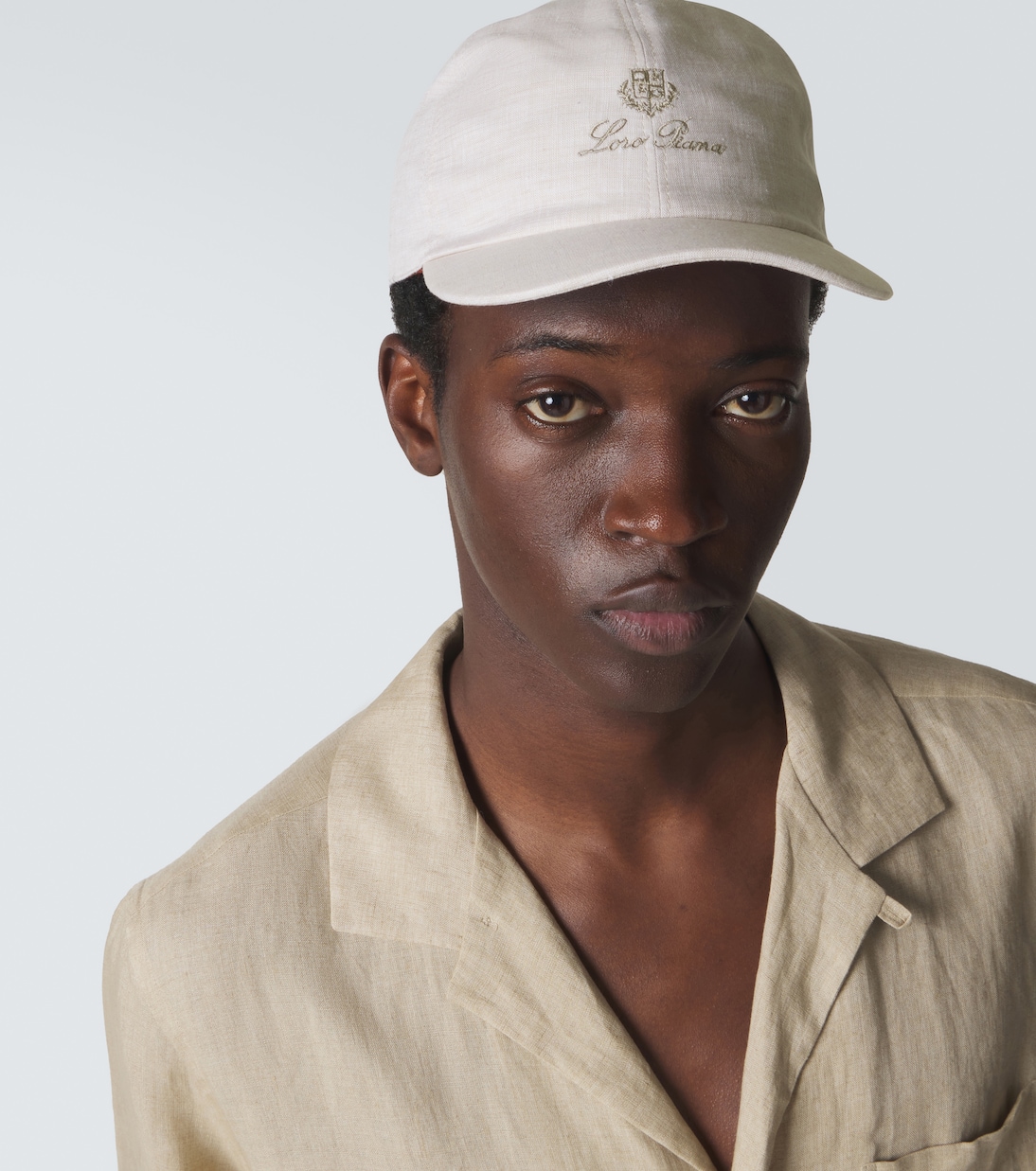 Logo linen baseball cap | Loro Piana