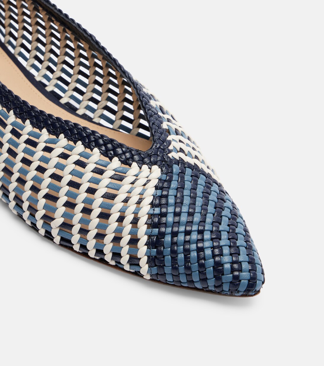 Bancroft woven leather ballet flats | Veronica Beard