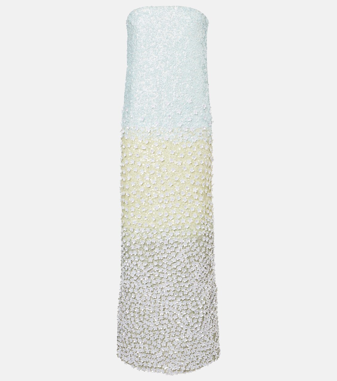 Embellished silk bustier dress | Là Fuori