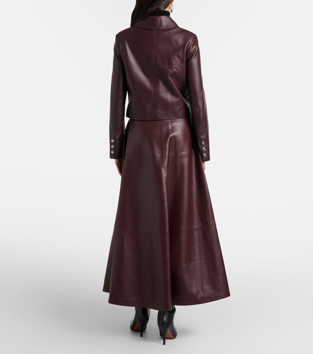 Jupe longue Varda en cuir | Altuzarra