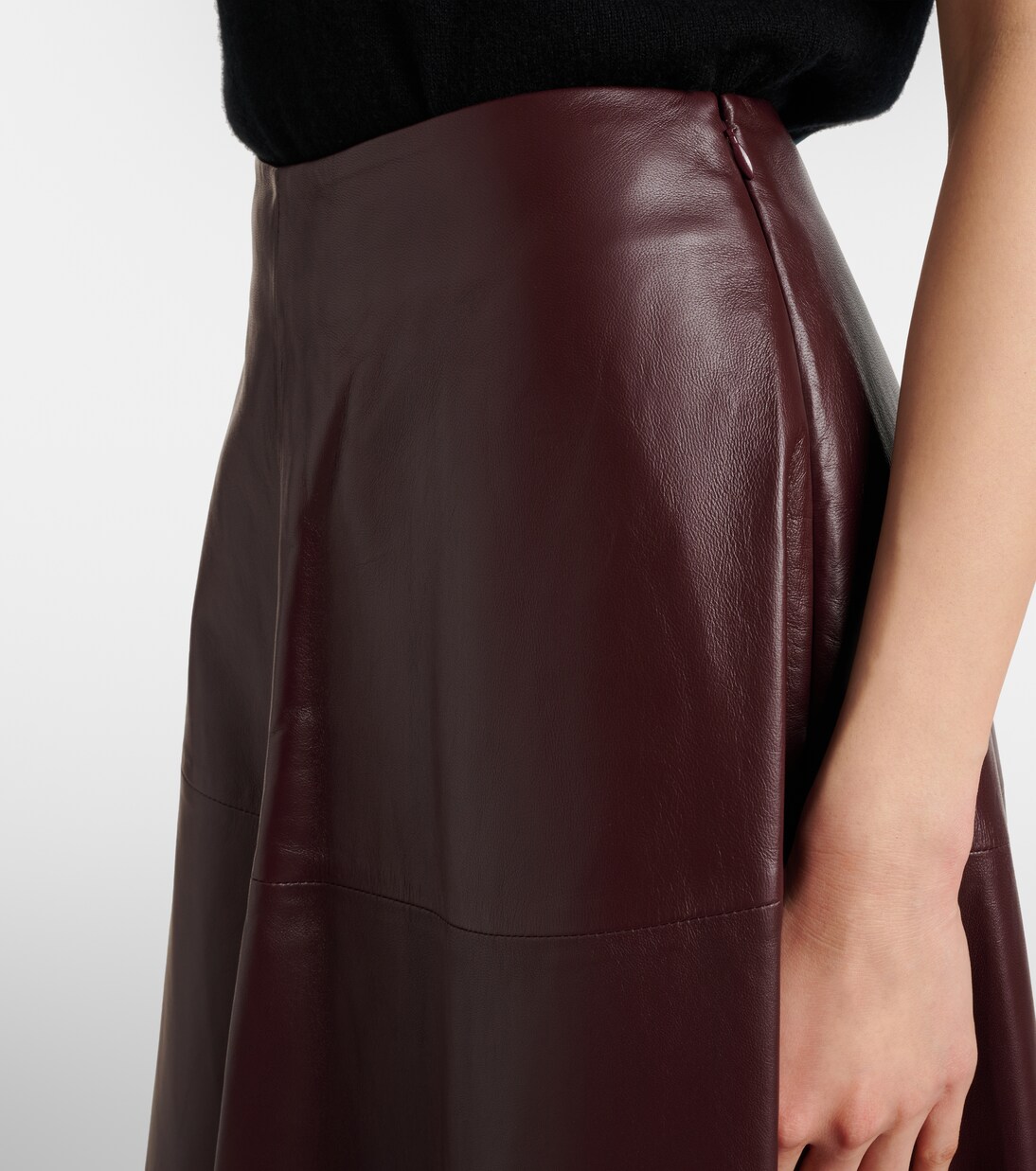 Jupe longue Varda en cuir | Altuzarra