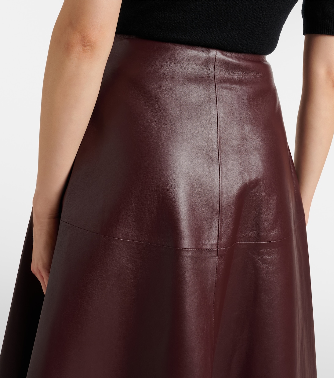 Jupe longue Varda en cuir | Altuzarra