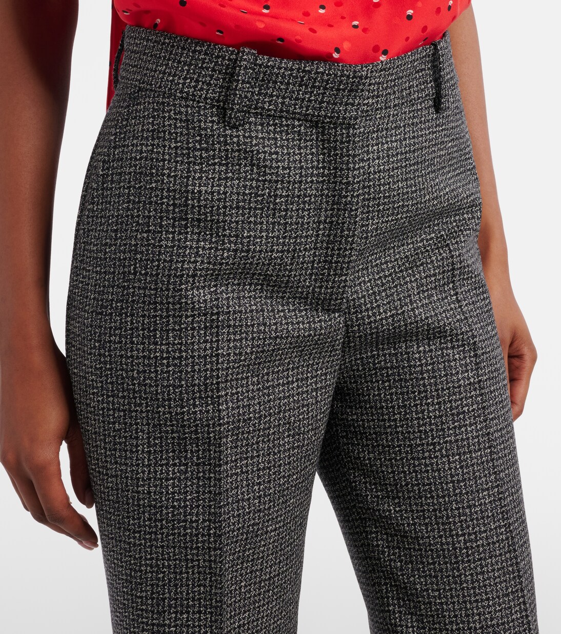 Pekko houndstooth wool wide-leg pants | Acne Studios