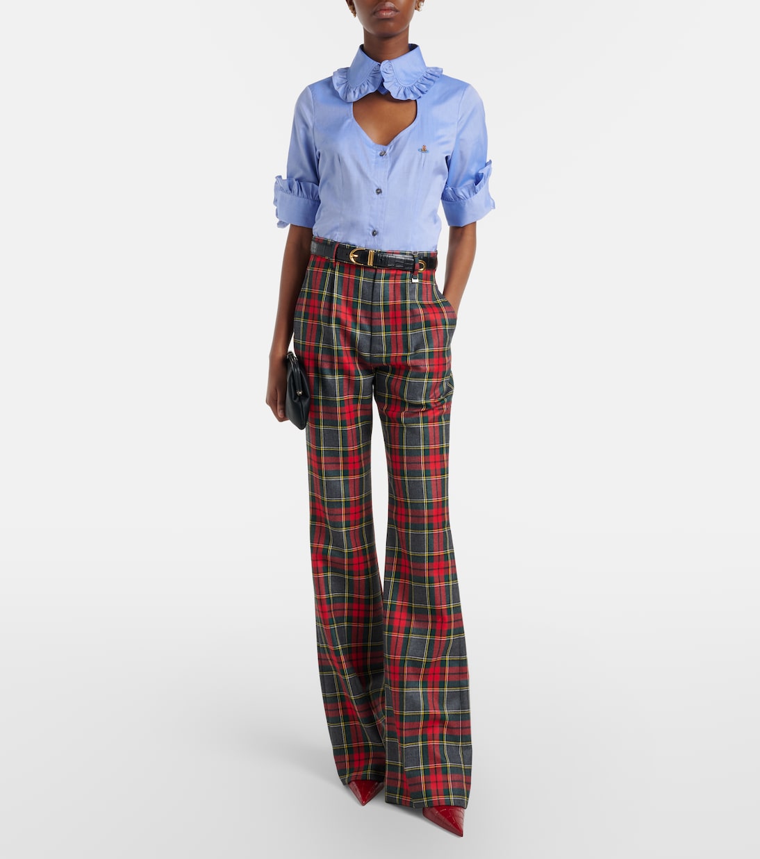 Toulouse Frill cutout cotton poplin shirt | Vivienne Westwood