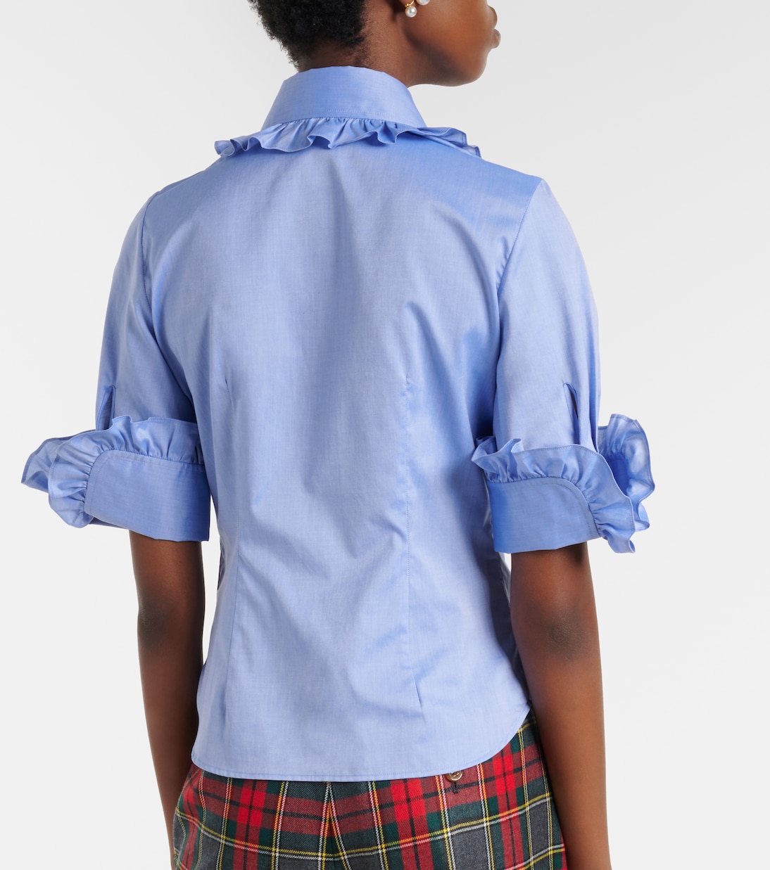 Toulouse Frill cutout cotton poplin shirt | Vivienne Westwood
