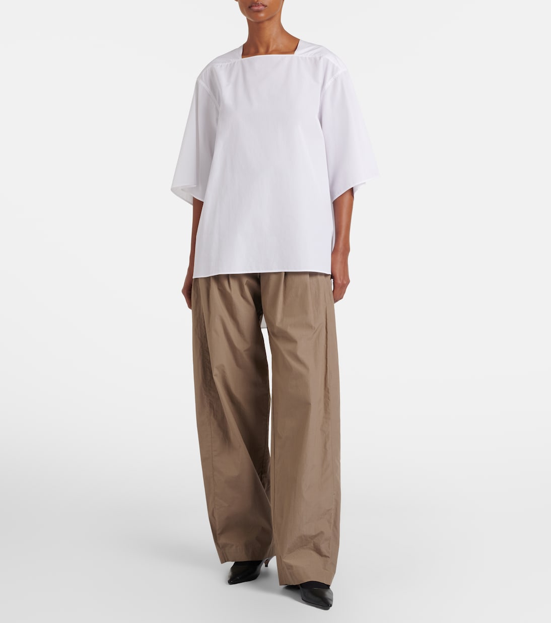 Pantalon ample Iven en coton | The Row