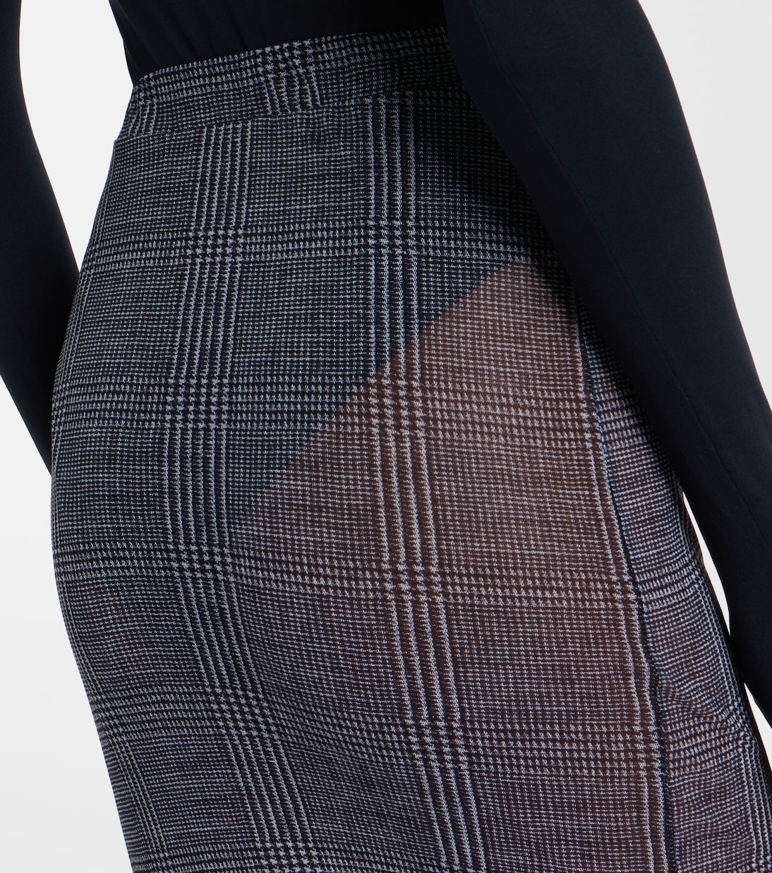 Jupe crayon à carreaux | Elie Saab