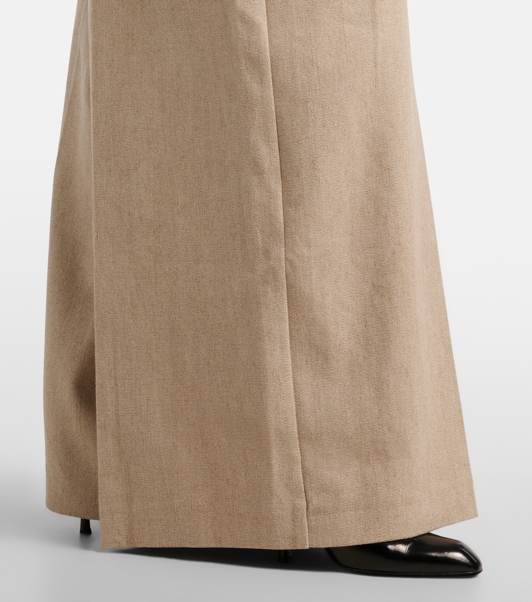Linen and cotton canvas wide-leg pants | Elie Saab
