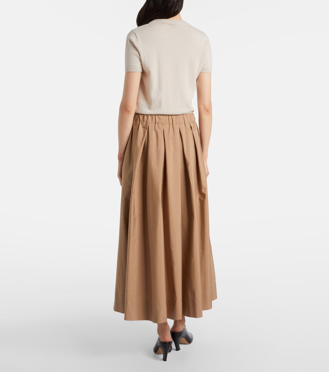 Jupe midi Pineta en popeline de coton | 'S Max Mara