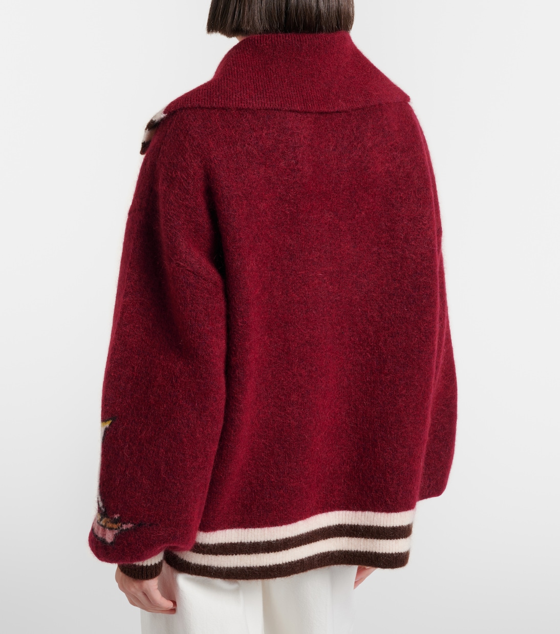 x Mokshini mohair and wool-blend cardigan | Alémais