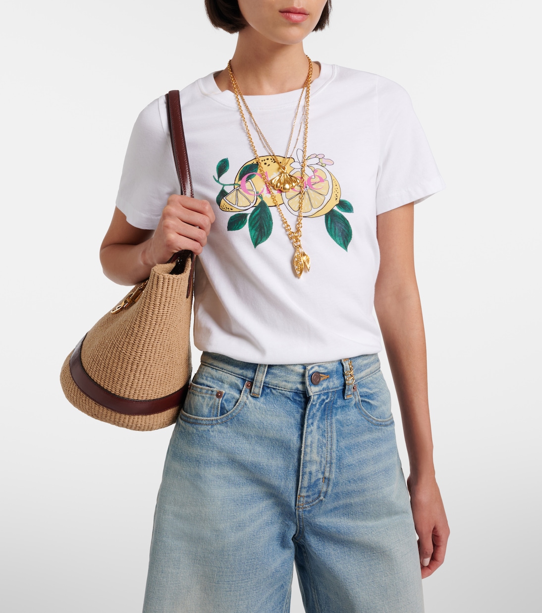 Printed cotton T-shirt | Chloé
