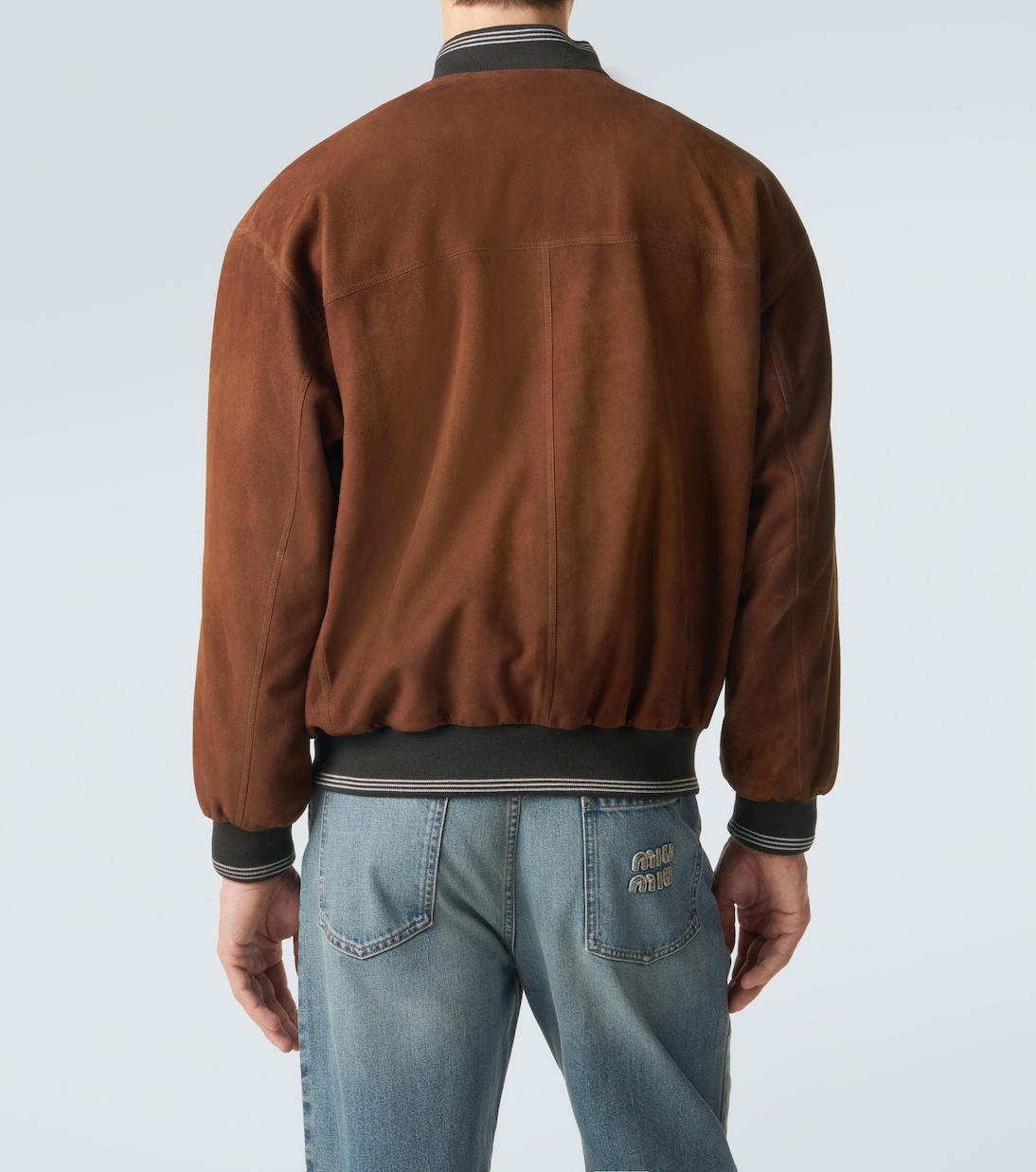 Suede bomber jacket | Miu Miu